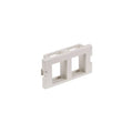 Hubbell iSTATION 2 Socket Keystone Faceplate Module - White