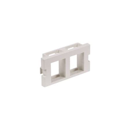 Hubbell iSTATION 2 Socket Keystone Faceplate Module - White