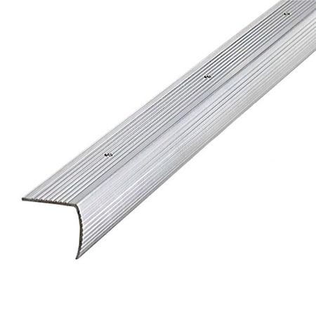 Stair Edging Aluminum Silver, 36 in W x 1/16 in Thick