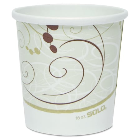 Flexstyle Double Poly Paper Containers, 16 oz, Symphony Design, PK500