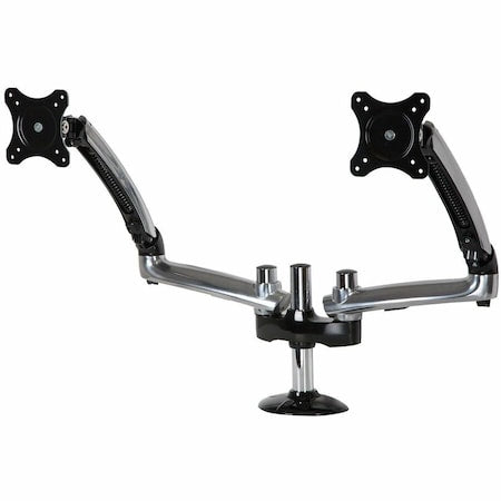 Dual Desk Monitor Arm, 30" Monitors, 40 lb. Capacity