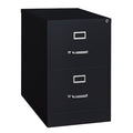 18" W 2 Drawer Vertical File Cabinet, Black, Legal