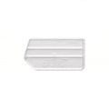 Plastic Bin Divider, Clear, 4 in L, 2 in H, 6 PK