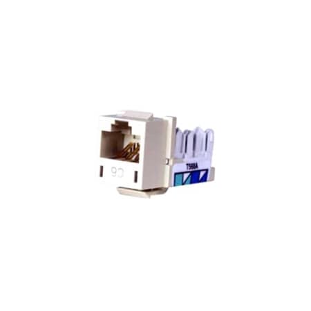 Modular Jack, 0.875 in H, Ivory