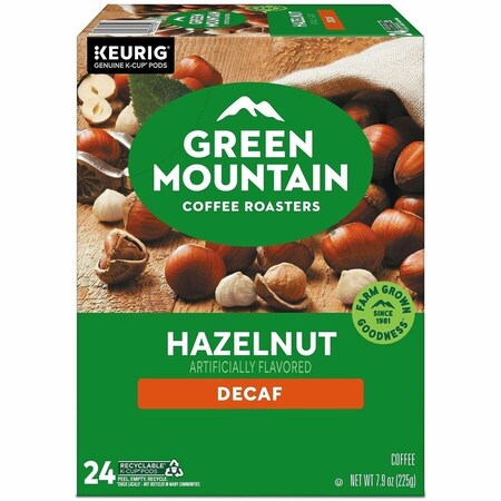 Coffee, Hazelnut, Pod, Decaffeinated, Ground, 1.98 lb, 96 PK
