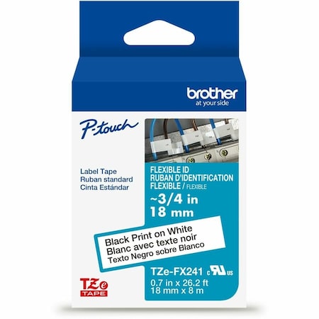 Flag Label, White, Polyester