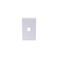Hubbell IFP 1-Socket Faceplate - 1 x Socket(s) - 1-gang - White
