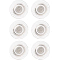 Magnets, 29/64 in. W, Clear, PK6
