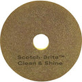 Scrubbing Pad, Yellow, Size 14", PK5