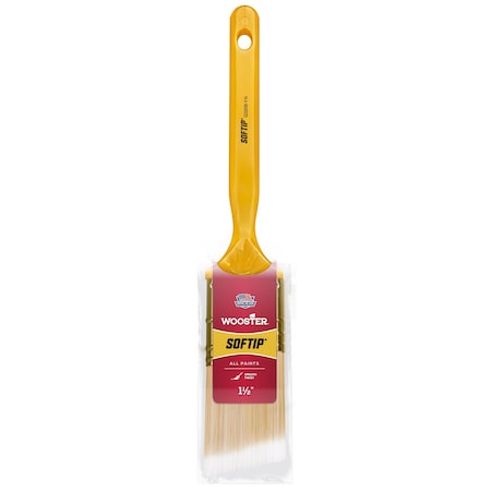 1-1/2" Angle Sash Soft, Nylon/Polyester Bristle, Paint Brush, Plastic Handle