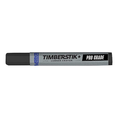Lumber Crayon, Large Tip, Black Color Family, Clay, 12 PK