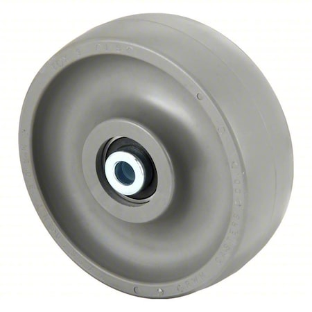 Caster Wheel, 6"dia, 1, 500 lb, Gray