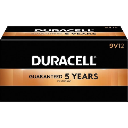 Coppertop 9V Alkaline Battery, 9V DC, PK12