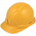 Hard Hat, Non-vented Cap Style, PC/ABS, 4-Point Point Ratchet, Yellow