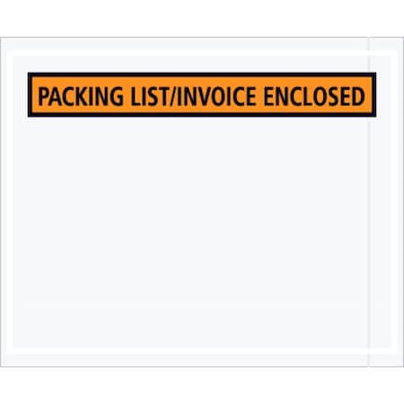 Packing List Envelopes, Orange, PK1000