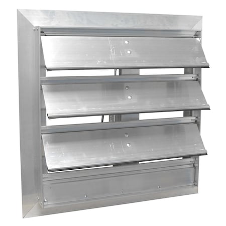 Motorized Damper, Aluminum, Square, 18 ga