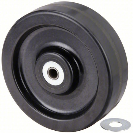 Caster Wheel, 10"dia, 2,500 lb, Black