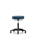 Rutledge Fabric Stool without Back - Medium Bench Height with Stationary Glides in Blue Fabric