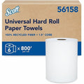 Scott Hardwound Paper Towels, Continuous Sheets, 800 ft, White, 6 PK