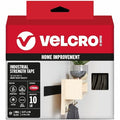 Reclosable Fastener, Rubber Adhesive, 15 ft, 2 in W, Black