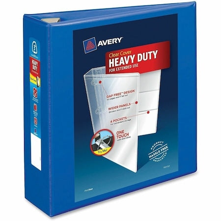 Heavy-Duty View 3 Ring Binder, 3 in