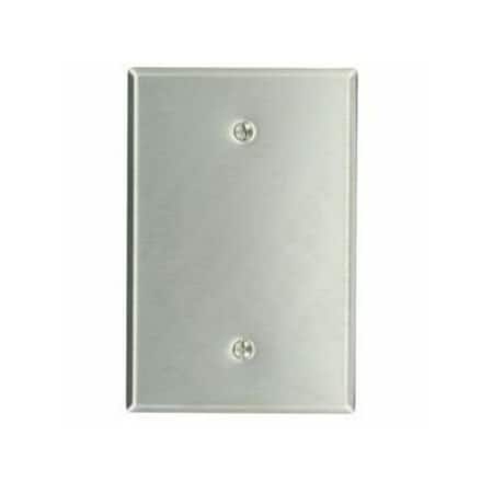 Wall Plate, Blank, Stainless Steel