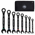 Ratcheting Wrench Set, 90-Tooth, SAE, 8PC