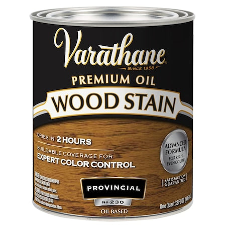 Premium Wood Stain, Oil Based, Provincial, 1 Quart