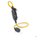 SJTW GFCI Extension Cord, 12 AWG, Outdoor, 12/3, 1 Outlets, 5-15R, Yellow, Polycarbonate, 5-15P