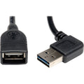 Reversible USB Extension Cable, Black