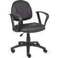 Posture Chair, 25 in W 25" L 39-1/2" H, Loop, Leather Seat