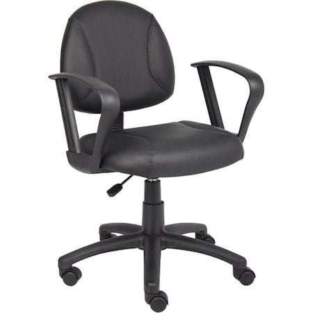 Posture Chair, 25 in W 25" L 39-1/2" H, Loop, Leather Seat
