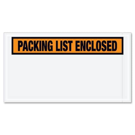 Packing List Envelopes, Orange, PK1000