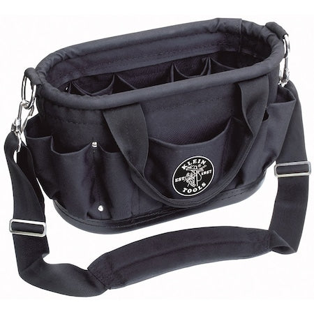 Tool Tote, Black, Polyester, 12 Pockets