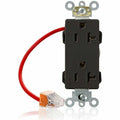 Straight Blade Receptacle, 5-20R, 20 A, 125V AC, Flush Mount, Self-Grounded