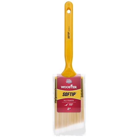 2" Angle Sash Soft, Nylon/Polyester Bristle, Paint Brush, Plastic Handle