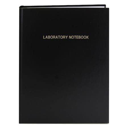 Lab Notebook, 8-3/4 in x 11-1/4 in, Black