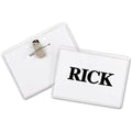 Name Badge, Pin/Clip, Badge, PK50
