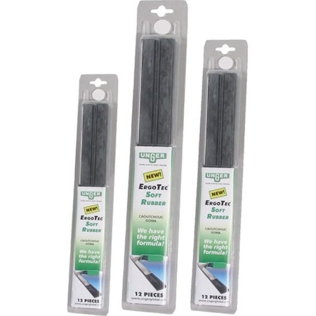Replacement Squeegee Blade, 18"L, Rubber