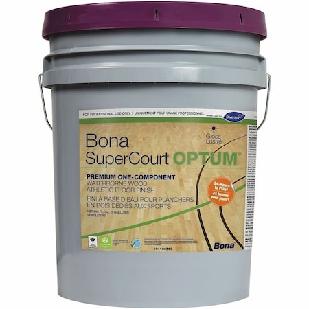 Floor Finish, High Gloss, 5 gal, Bucket