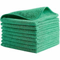 Microfiber Cloth Wipe 12" x 12", Green, 24PK