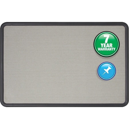 Fabric Bulletin Board 3 x 4 ft., Gray