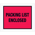 Packing List Envelopes, Red, PK1000
