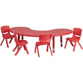 Kidney Activity Table, Plastic, Steel, Red