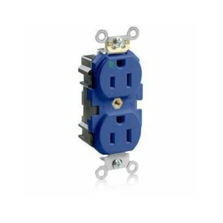 Straight Blade Receptacle, 5-15R, 15 A, 125V AC, Surface Mount, Self-Grounded