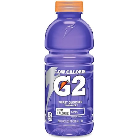 G2, Low Calorie Sports Drink, 20 oz ready to drink, Grape, PK24