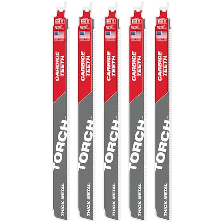 12" 8TPI The TORCH with Carbide Teeth 5PK