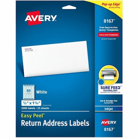 Easy Peel Return Address Labels, PK2000