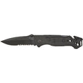Folding Knife, Spear Point, Blk, 3-7/16 In