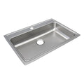 Bowl Drop-In Sink,33""x22""x6"",Gray